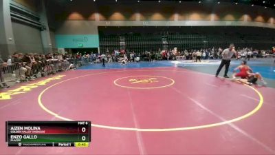 144 lbs Cons. Round 4 - Enzo Gallo, Placer vs Aizen Molina, Golden Valley (Merced)