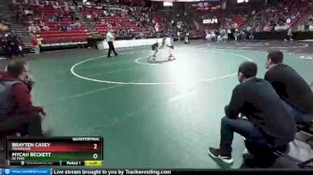 D1-106 lbs Quarterfinal - Mycah Beckett, De Pere vs Brayten Casey, Menomonie