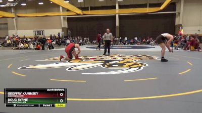 197 lbs Quarterfinal - Doug Byrne, Baldwin Wallace vs Geoffry Kaminsky, Ohio Wesleyan