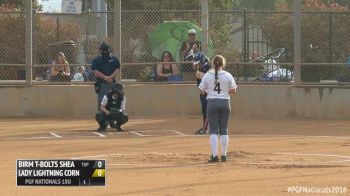 Birmingham Thunderbolts Shea vs Lady Lightning Corn   2016 18U Premier PGF Nationals