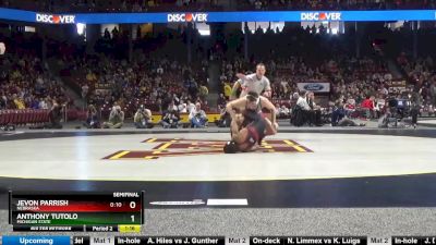 133 lbs Semifinal - Jevon Parrish, Nebraska vs Anthony Tutolo, Michigan State