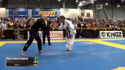 Vitor 'Shaolin' Ribeiro vs Phillip Wyman 2016 Masters Worlds IBJJF