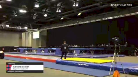 Kalyana Dickson - Tumbling, Eagle Gymnastics TX - 2021 USA Gymnastics Championships