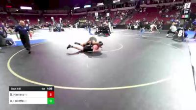 285 lbs Round Of 16 - Daniel Herrera, Palm Desert (SS) vs Declan Follette, Laguna Creek (SJ)