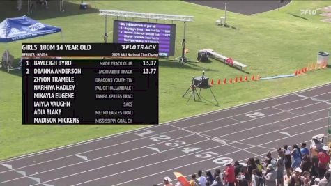 Youth Girls' 100m, Prelims 7 - Age 14