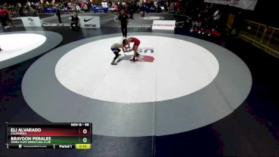 98 lbs Semifinal - Braydon Perales, Ceres Pups Wrestling Club vs Eli Alvarado, California