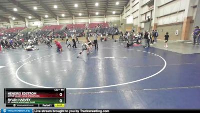 98 lbs Round 5 - Hendrix Edstrom, Upper Valley Aces Wresstling vs Rylen Harvey, St. Maries Wrestling Club