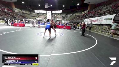 220 lbs Semifinal - Eli Watson, Turlock Wrestling Club vs Mark Marin Iii, Dethrone Wrestling Club