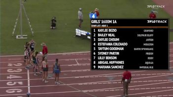 High School Girls' 1600m Class 1A, Finals 1