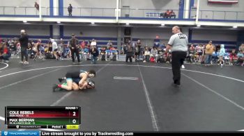 84 lbs Round 1 (8 Team) - Cole Rebels, Iron Horse vs Max Berman, PA Alliance Blue
