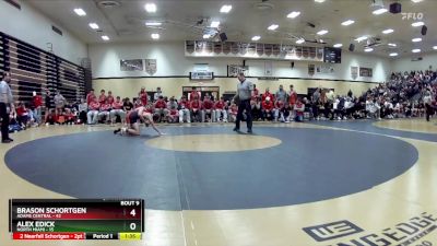 132 lbs Quarters & Wb (16 Team) - Brason Schortgen, Adams Central vs Alex Edick, North Miami