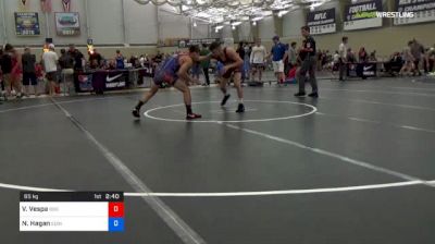 65 kg Consi Of 32 #2 - Vincent Vespa, Blue And Gold RTC vs Nate Hagan, Edinboro Regional Training Center08/0