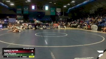 165 lbs Finals (2 Team) - Barrett Potter, Avery County vs Alek Millikan, Uwharrie Charter Academy