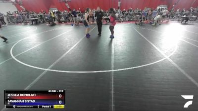 225 lbs Round 2 - Jessica Komolafe, IL vs Savannah Sistad, IA