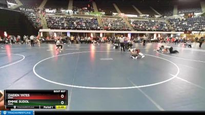 120 lbs Round 1 - Zaiden Yates, Iowa vs Emmie Sudol, Iowa