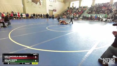 147 Boys Cons. Round 2 - Nolan White, Coastal Academy vs Leo Canchola-Salaices, Calexico