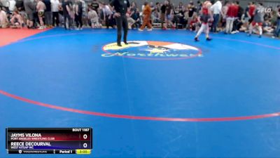 150 lbs Cons. Round 3 - Jayms Vilona, Port Angeles Wrestling Club vs Reece Decourval, West Kitsap WC