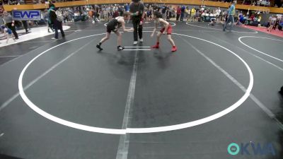 75 lbs Quarterfinal - Jaidyn Wilson, Mustang Bronco Wrestling Club vs Corbin Wilson, Tecumseh Youth Wrestling