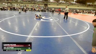 85 lbs Champ. Round 1 - Nolan Mann, Team Central Wrestling Club-AAA vs Cooper Pechar, Grain Valley Youth Wrestling Club-AA