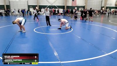 285 lbs Champ. Round 2 - Myles Johnson, Air Force Prep vs Andrew Martinez, Trinidad State