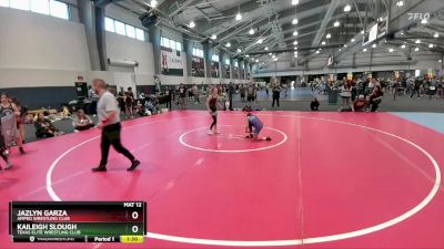 75 lbs Semifinal - Jazlyn Garza, Amped Wrestling Club vs Kaileigh Slough, Texas Elite Wrestling Club