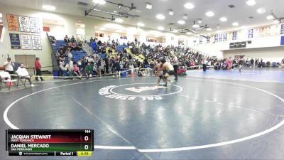 144 lbs Cons. Round 4 - Jacqian Stewart, West Torrance vs Daniel Mercado, San Fernando