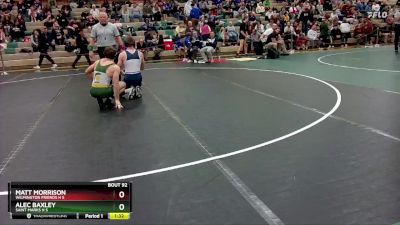 144 lbs Quarterfinal - Matt Morrison, Wilmington Friends H S vs Alec Baxley, Saint Marks H S