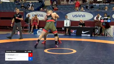 130 kg Quarterfinal - Toby Erickson, Army WCAP vs Thomas Helton, Southern IL RTC