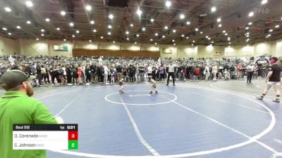 37 lbs Quarterfinal - Owen Coronado, Madera WC vs Colt Johnson, Greenwave Youth WC