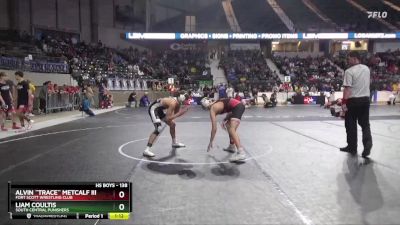 138 lbs Quarterfinal - Liam Coultis, South Central Punishers vs Alvin ``Trace`` Metcalf Iii, Fort Scott Wrestling Club