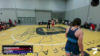 132 lbs Round 3 (8 Team) - Anna DiCugno, Washington vs Kendra Perrien, Oklahoma Red