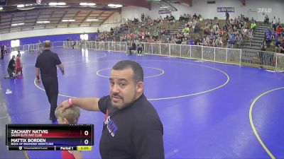 53 lbs Quarterfinal - Zachary Natvig, Salem Elite Mat Club vs Mattix Borden, Rock Of Redmond Wrestling