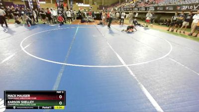 120 lbs Semifinal - Mack Mauger, Team Idaho Wrestling Club vs Karson Shelley, Champions Wrestling Club