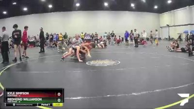 125 lbs Finals (8 Team) - Redmond Williamson, Tar River vs Kyle Simpson, Dogtown