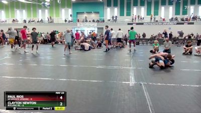 98 lbs Round 3 (4 Team) - Paul Rios, U2 Upstate Uprising vs Clayton Newton, Bulldog WC