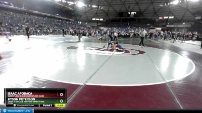 106 lbs Semifinal - Kyson Peterson, CNWC Concede Nothing Wrestling Club vs Isaac Apodaca, Wrestling Rhinos Wrestling Club