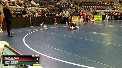 105 lbs Cons. Round 2 - Gavin Endorf, The Best Wrestler vs Braylon Bach, Legends Of Gold