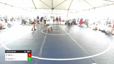 120 lbs Consi Of 16 #2 - Adam Davis, Hillcrest vs Steven Corona, Vista Murrieta HS