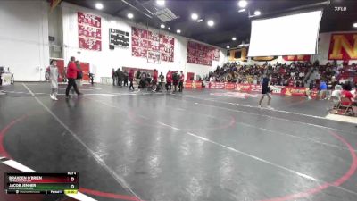 113 lbs Quarterfinal - Jacob Jenner, Long Beach Wilson vs Braxden O`Brien, Temescal Canyon