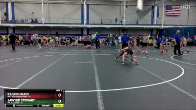 60 lbs Round 7 (8 Team) - Sawyer Stewart, PA Alliance vs Kaison Deats, Mat Assassins Grey