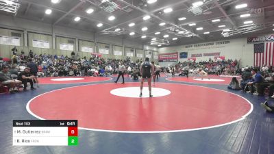 190 lbs Consi Of 4 - Mathew Gutierrez, Brawley Union vs Brock Rios, Frontier