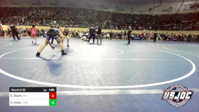 119 lbs Round Of 32 - Gage Stark, Standfast vs Quade Kolar, Harrah Little League Wrestling