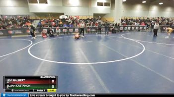 86 lbs Quarterfinal - Elijah Castanon, FL vs Levi Halbert, NE