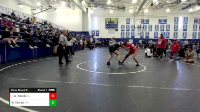 150 lbs Cons. Round 5 - Amanda Toledo, Fullerton vs Kaelani Torres, Arroyo