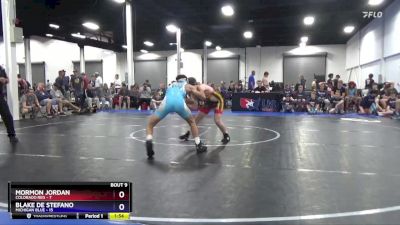 130 lbs 2nd Wrestleback (8 Team) - Mormon Jordan, Colorado Red vs Blake De Stefano, Michigan Blue