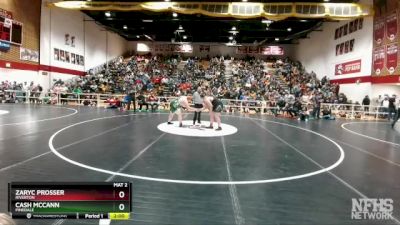 285 lbs Quarterfinal - Zaryc Prosser, Riverton vs Cash McCann, Pinedale