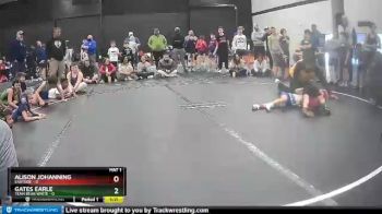 40 lbs Gates Earle, Team Bear White vs Alison Johanning, Eastside