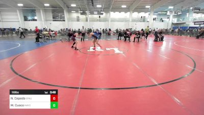 118 lbs Consi Of 16 #2 - Noah Cepeda, Spaulding vs Michael Cuoco, Mayo Quanchi WC