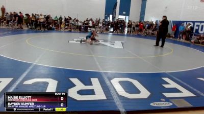 36 lbs Round 3 - Maisie Elliott, Mat Demon Wrestling Club vs Hayden Kumfer, Soldotna Whalers Wrestling Club