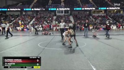 76 lbs Quarterfinal - Ty Martin, Brawlers vs Alfredo Vargas, SlyFox Wrestling Academy